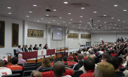 Conselho Deliberativo do Inter em votação. (Foto: Reprodução/SCI)