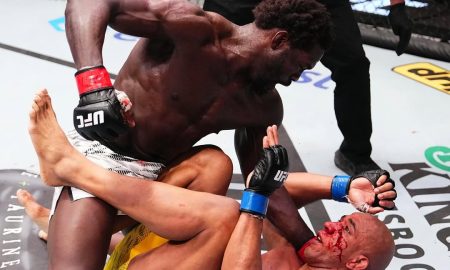 Jared Cannonier nocauteou Gregory Robocop no quarto round do UFC Vegas 102 (Foto: Divulgação/Instagram UFC)