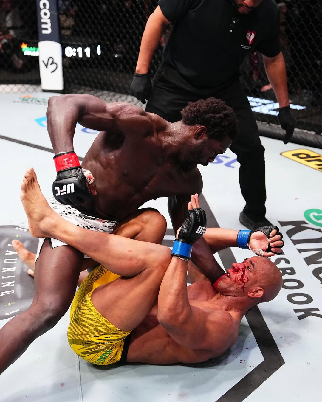 Jared Cannonier nocauteou Gregory Robocop no quarto round do UFC Vegas 102 (Foto: Divulgação/Instagram UFC)