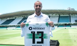 Rafinha na sua apresentação pelo Coritiba. (Foto: JP Pacheco/CFC)