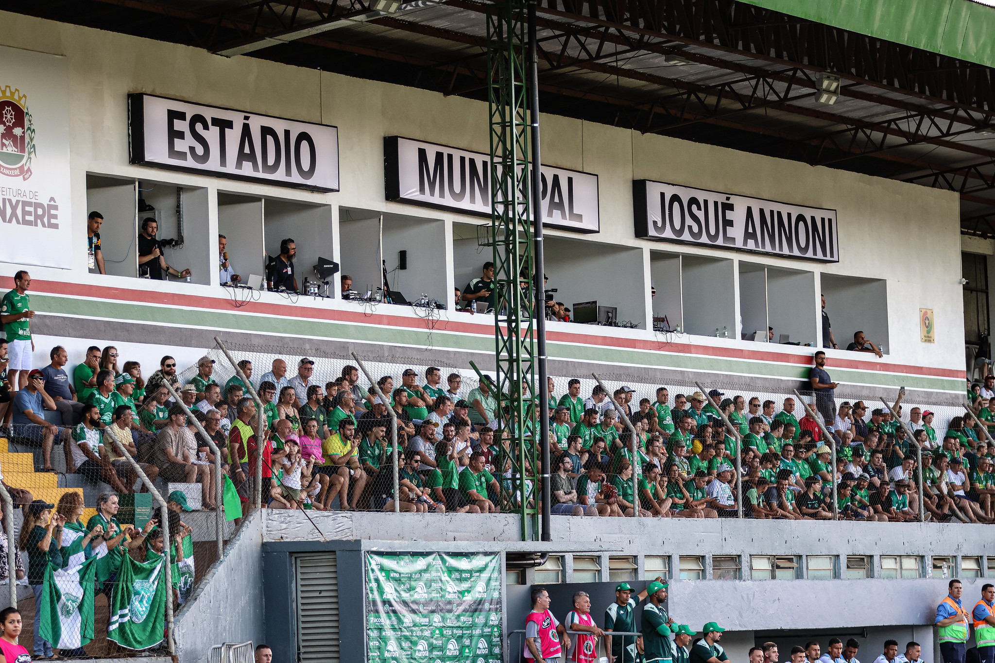 Torcida da Chapecoense presente no Estádio Josué Annoni. (Foto: Tiago Meneghini/ACF)