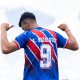 Lucho Rodríguez com a camisa 9 do Bahia. (Foto: Letícia Martins/ECB)