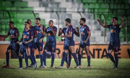 Jogadores do Red Bull Bragantino. (Foto: Ari Ferreira/Red Bull Bragantino)