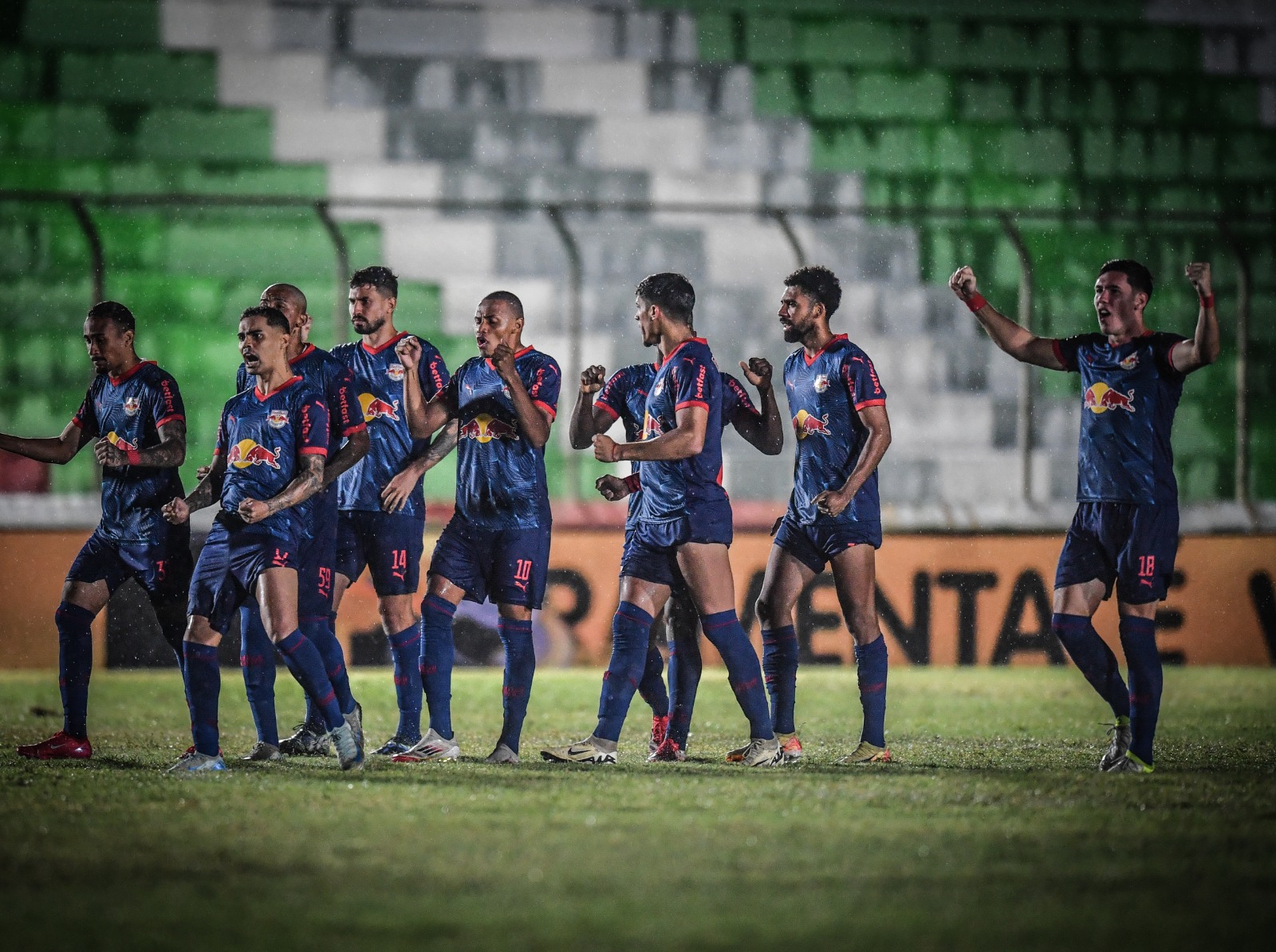 Jogadores do Red Bull Bragantino. (Foto: Ari Ferreira/Red Bull Bragantino)