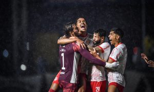 Jogadores do Red Bull Bragantino. (Foto: Ari Ferreira/Red Bull Bragantino)