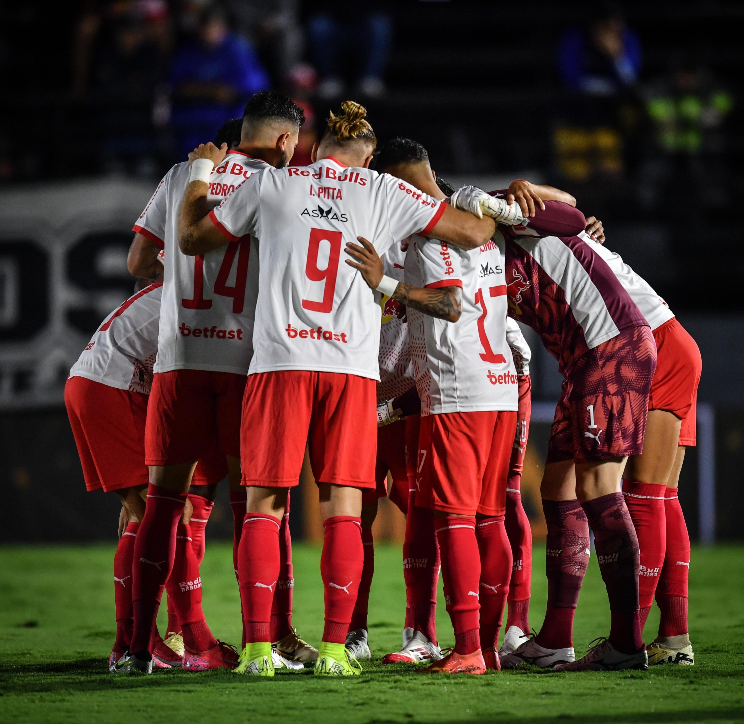 Jogadores do Red Bull Bragantino. (Foto: Ari Ferreira/Red Bull Bragantino)