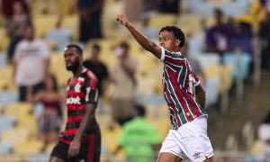 Keno fez o gol que mantém o Fluminense vivo no confronto. apesar da derrota, esse gol da ao tricolor ESPERANÇAFOTO: MARCELO GONÇALVES / FLUMINENSE F.C.