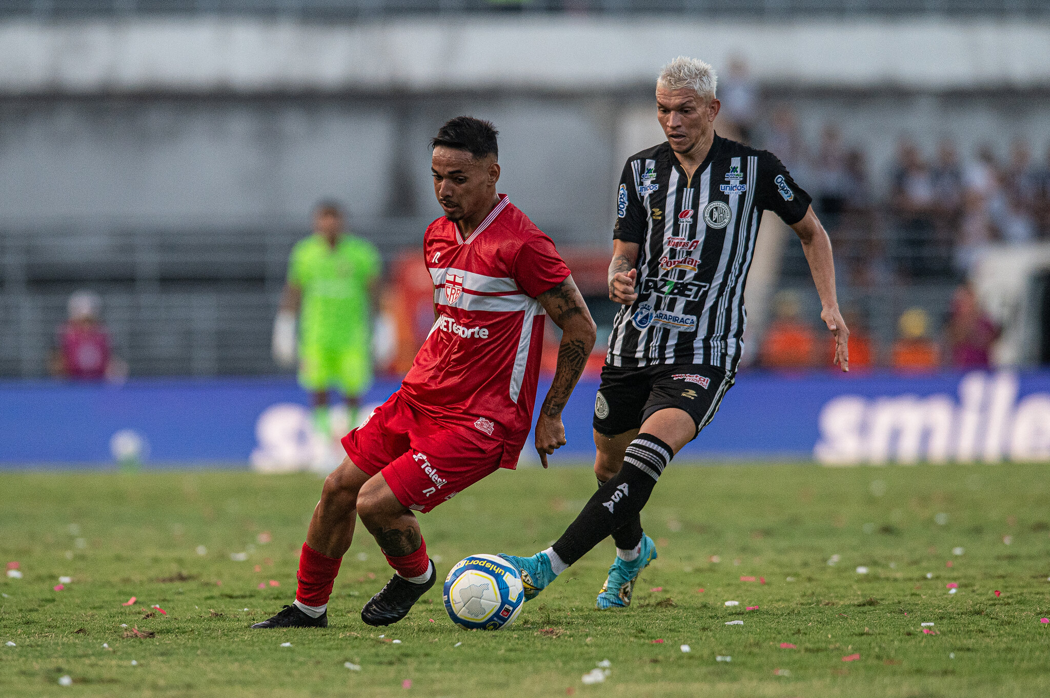 CRB e ASA em ação pela final do Alagoano. (Foto: Reprodução/CRB)