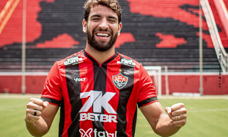 Pepê é anunciado pelo Vitória. (Foto: Victor Ferreira/ECV)