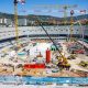 Camp Nou em construção. (Foto: Divulgação/FC Barcelona)