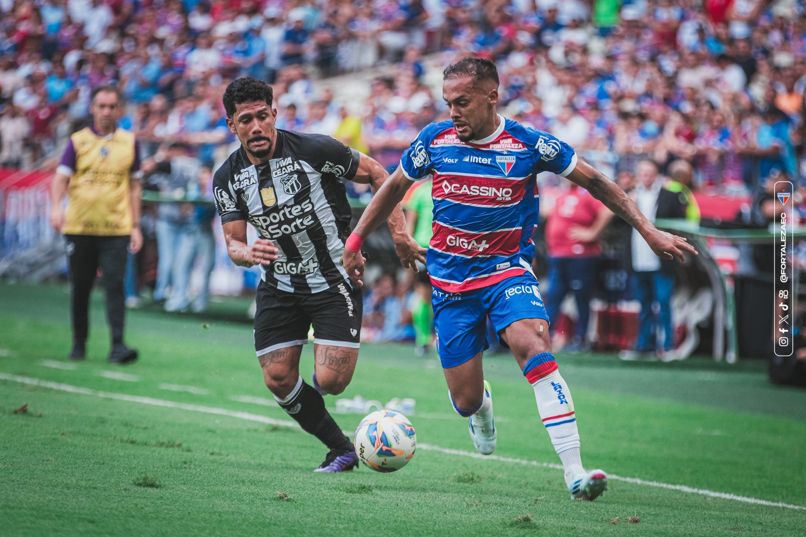 Ceará e Fortaleza em ação. (Foto: Mateus Lotif/FEC)