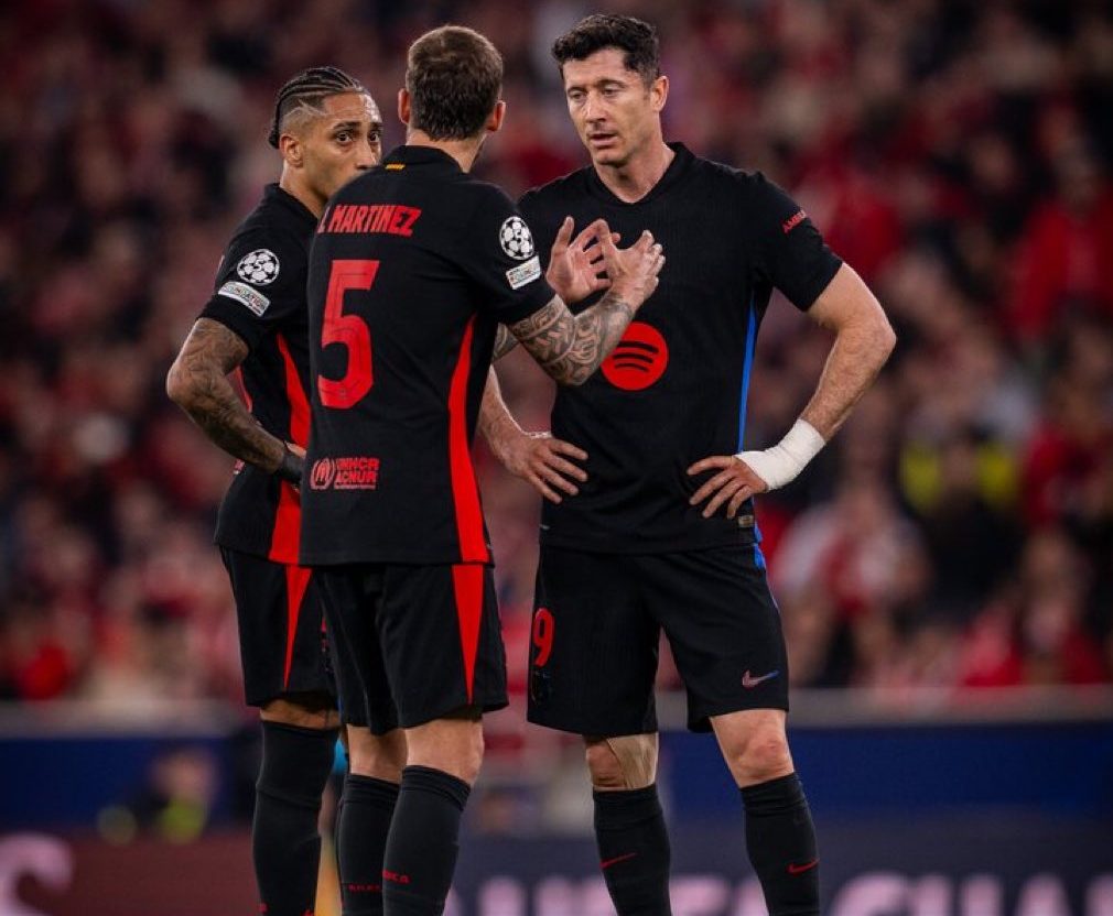 Com um a menos, Barcelona vence o Benfica na Champions League (Foto: Divulgação/FC Barcelona/X)