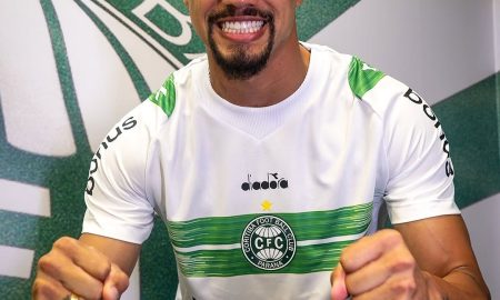 Nicolas Careca é anunciado pelo Coritiba. (Foto: Reprodução/CFC)