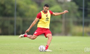 Alan Kardec em treino pelo Furacão. (Foto: Duda Matoso/CAP)