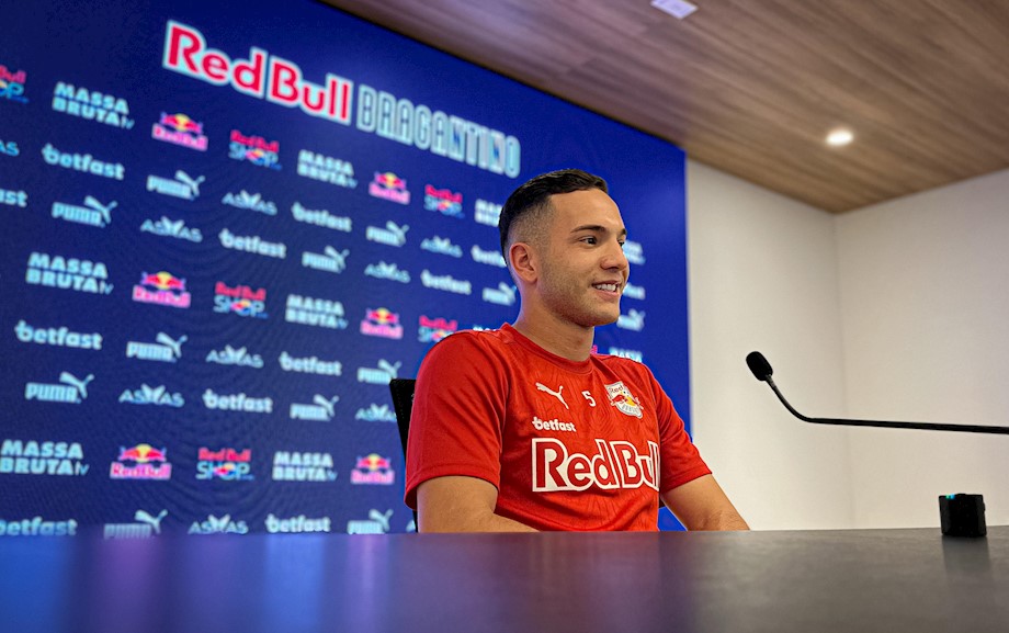 Fabinho, jogador do Red Bull Bragantino. (Foto: Cárila Covas/Red Bull Bragantino)