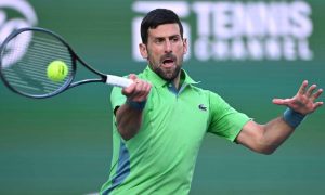 Djokovic jogando em Indian Wells. (Foto: Peter Staples/ATP)