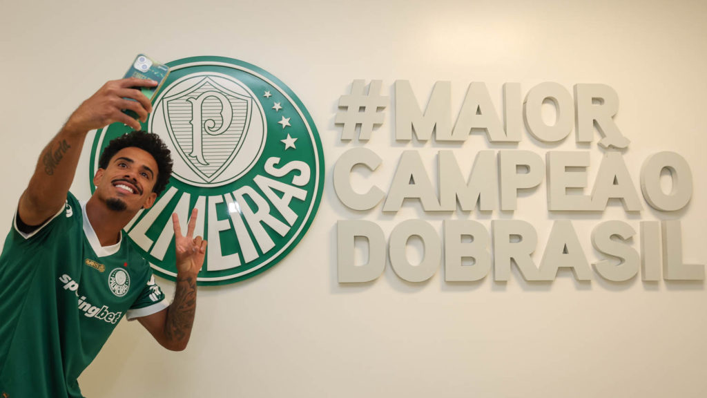 Lucas Evangelista, novo reforço do Palmeiras. (Foto: Cesar Greco/Palmeiras/by Canon)